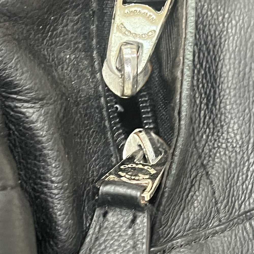Coach BLACK Charles Leather Backpack Bag F54786 - Picture 9 of 15